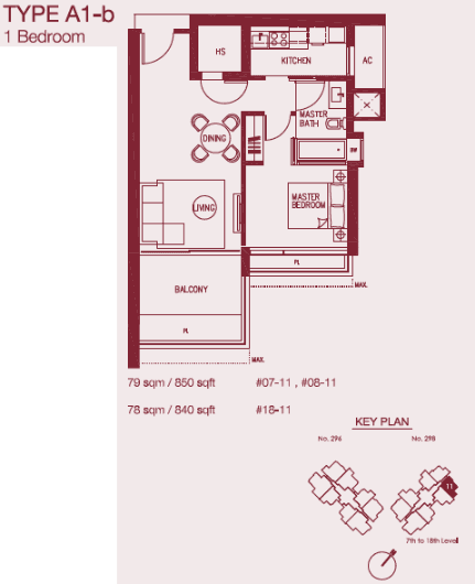 Concourse Skyline 1 BR A1-b