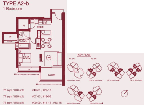 Concourse Skyline 1 BR A2-b