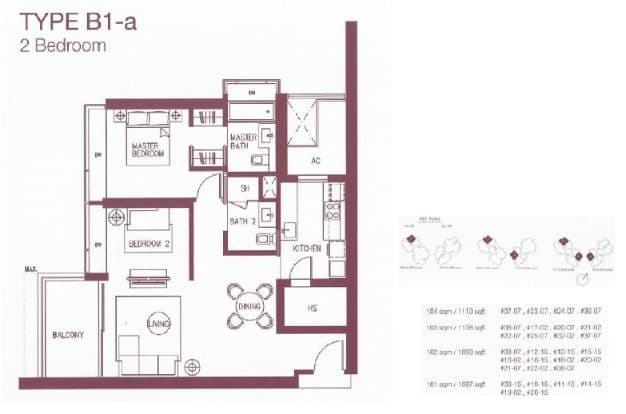 Concourse Skyline 1 BR + STUDY B1-a