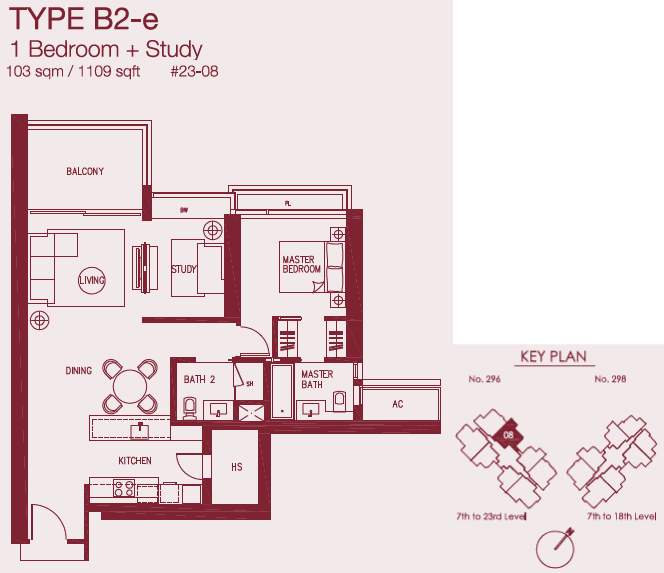 Concourse Skyline 1 BR + STUDY B2-e