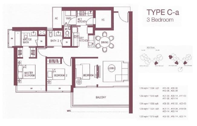Concourse Skyline 3 BR C-a