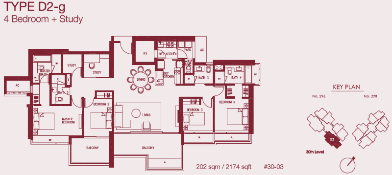 Concourse Skyline 4 BR + STUDY D2-g