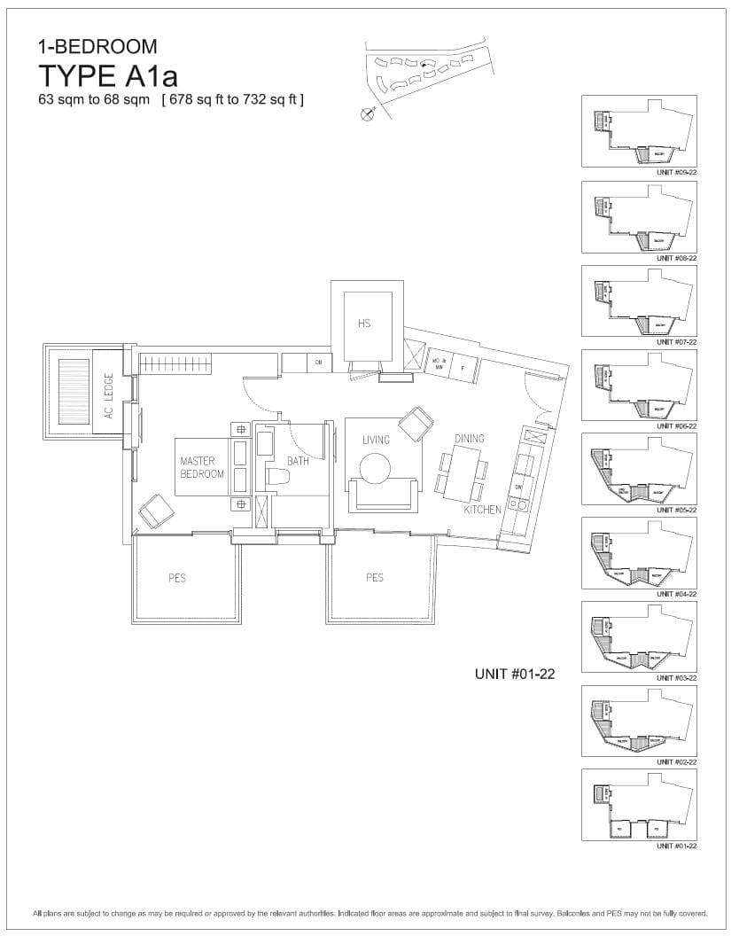 Corals at Keppel Bay 吉宝湾丽珊景 1 Bedroom A1a