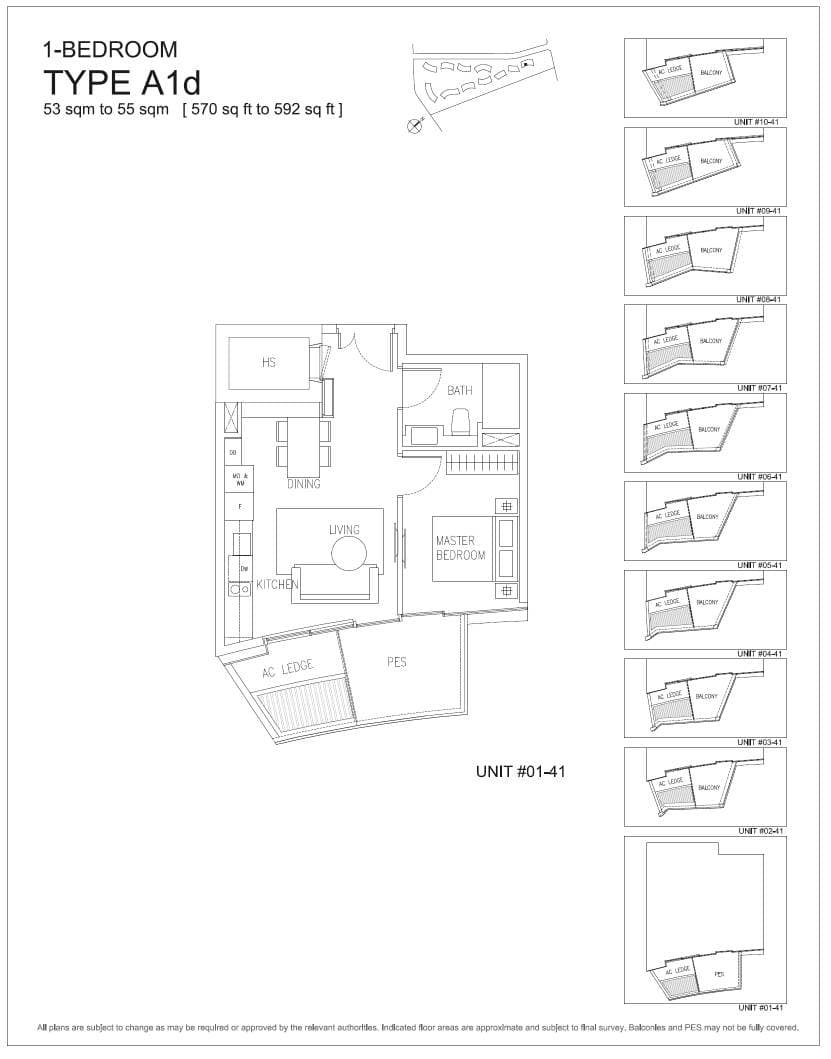 Corals at Keppel Bay 吉宝湾丽珊景 1 Bedroom A1d