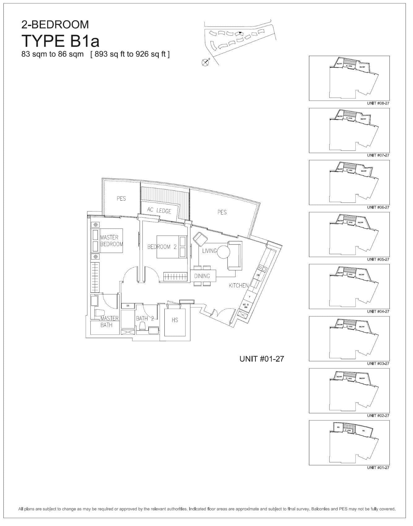 Corals at Keppel Bay 吉宝湾丽珊景 2 Bedroom B1a