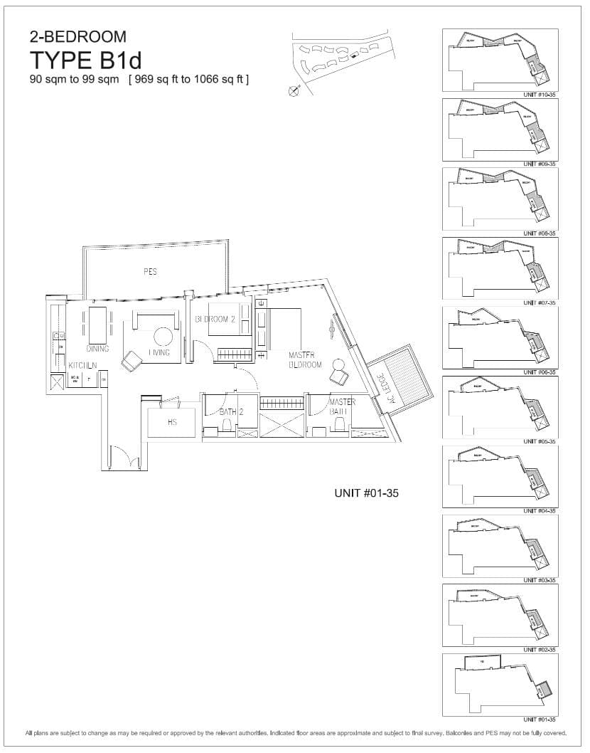 Corals at Keppel Bay 吉宝湾丽珊景 2 Bedroom B1d