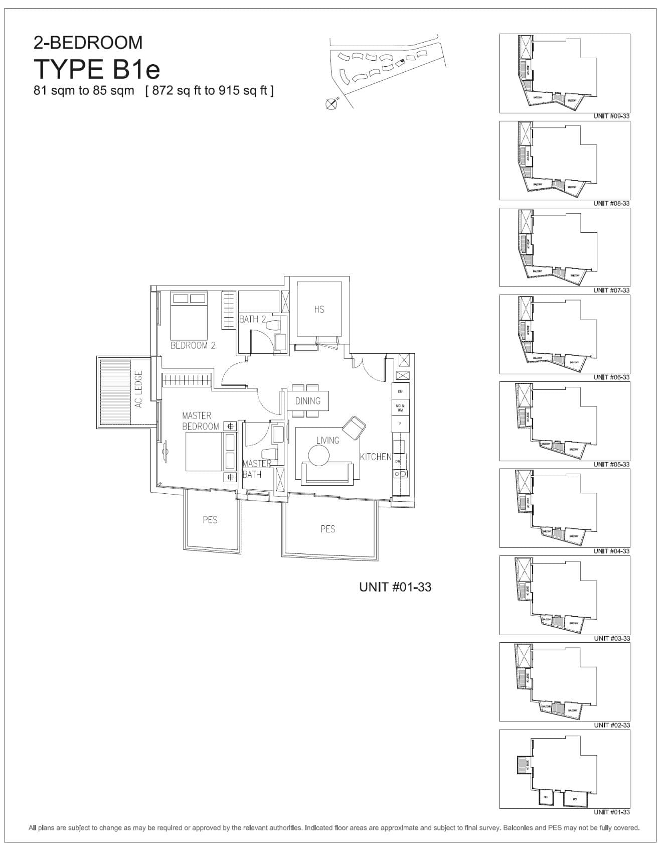 Corals at Keppel Bay 吉宝湾丽珊景 2 Bedroom B1e