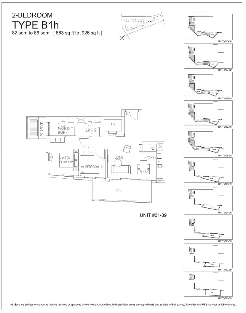 Corals at Keppel Bay 吉宝湾丽珊景 2 Bedroom B1h