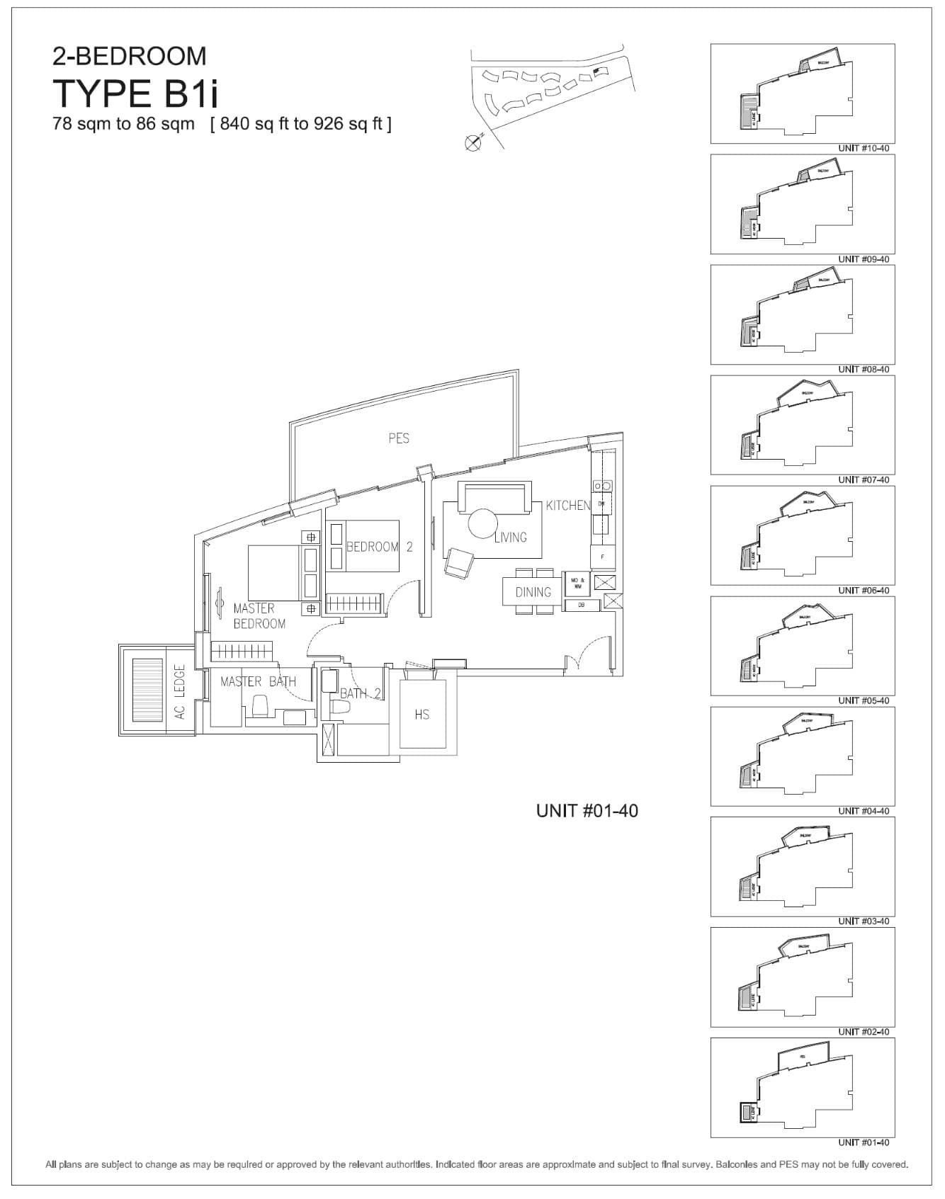 Corals at Keppel Bay 吉宝湾丽珊景 2 Bedroom B1i