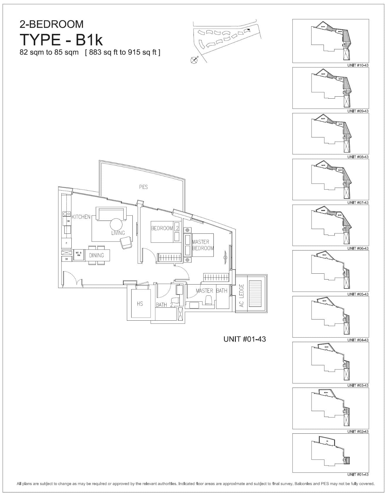 Corals at Keppel Bay 吉宝湾丽珊景 2 Bedroom B1k