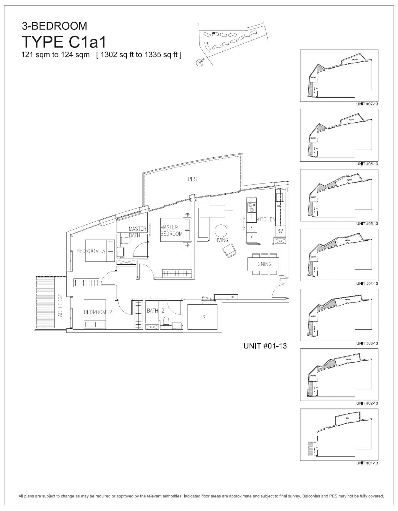 Corals at Keppel Bay 吉宝湾丽珊景 3 Bedroom C1a1