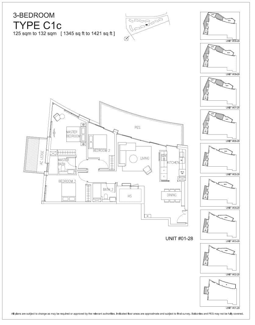 Corals at Keppel Bay 吉宝湾丽珊景 3 Bedroom C1c