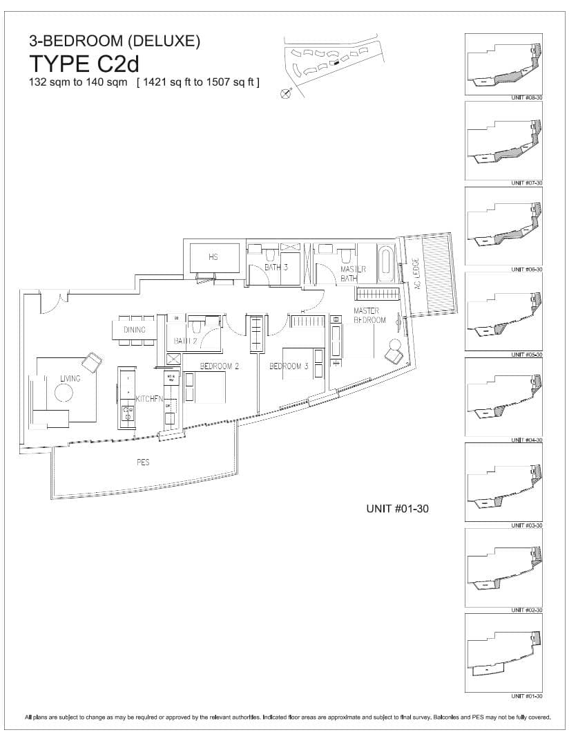 Corals at Keppel Bay 吉宝湾丽珊景 3 Bedroom Deluxe C2d