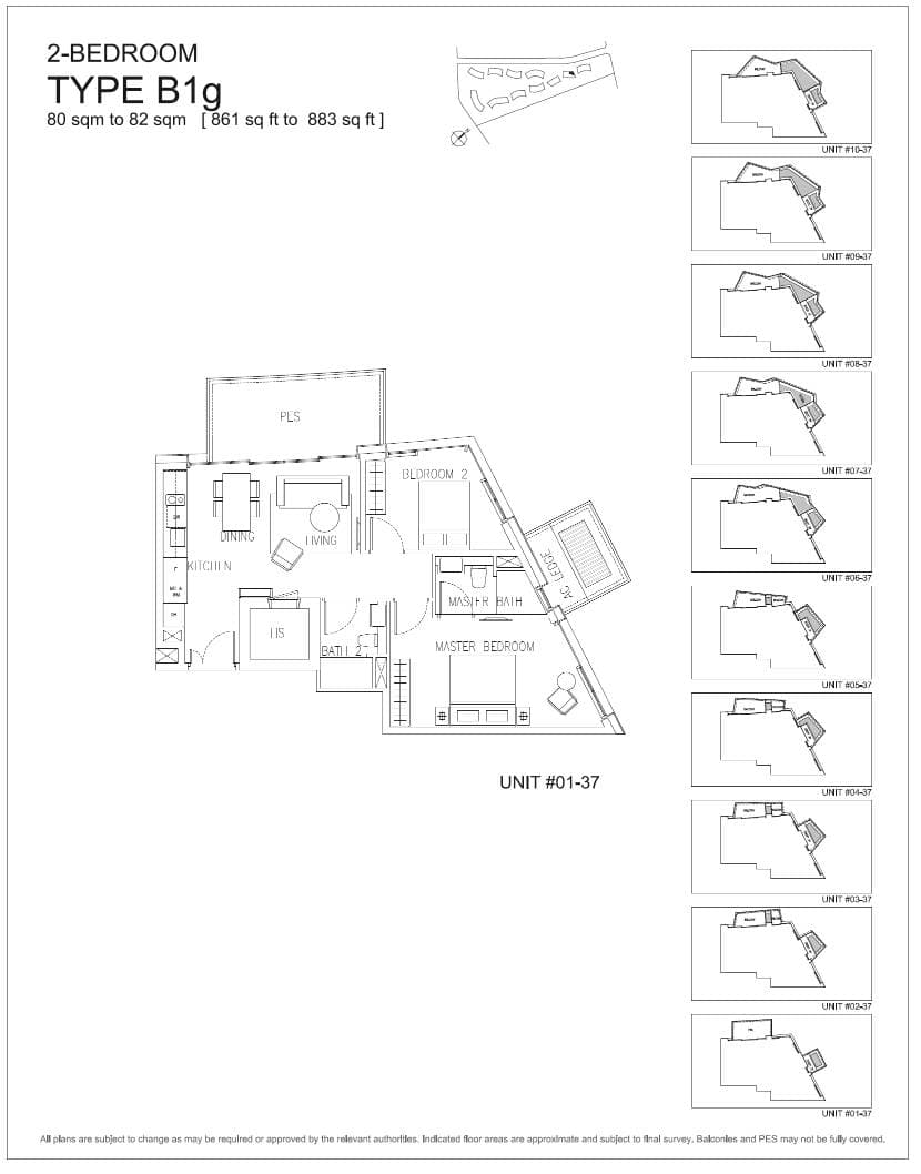 Corals at Keppel Bay 2 Bedroom B1g