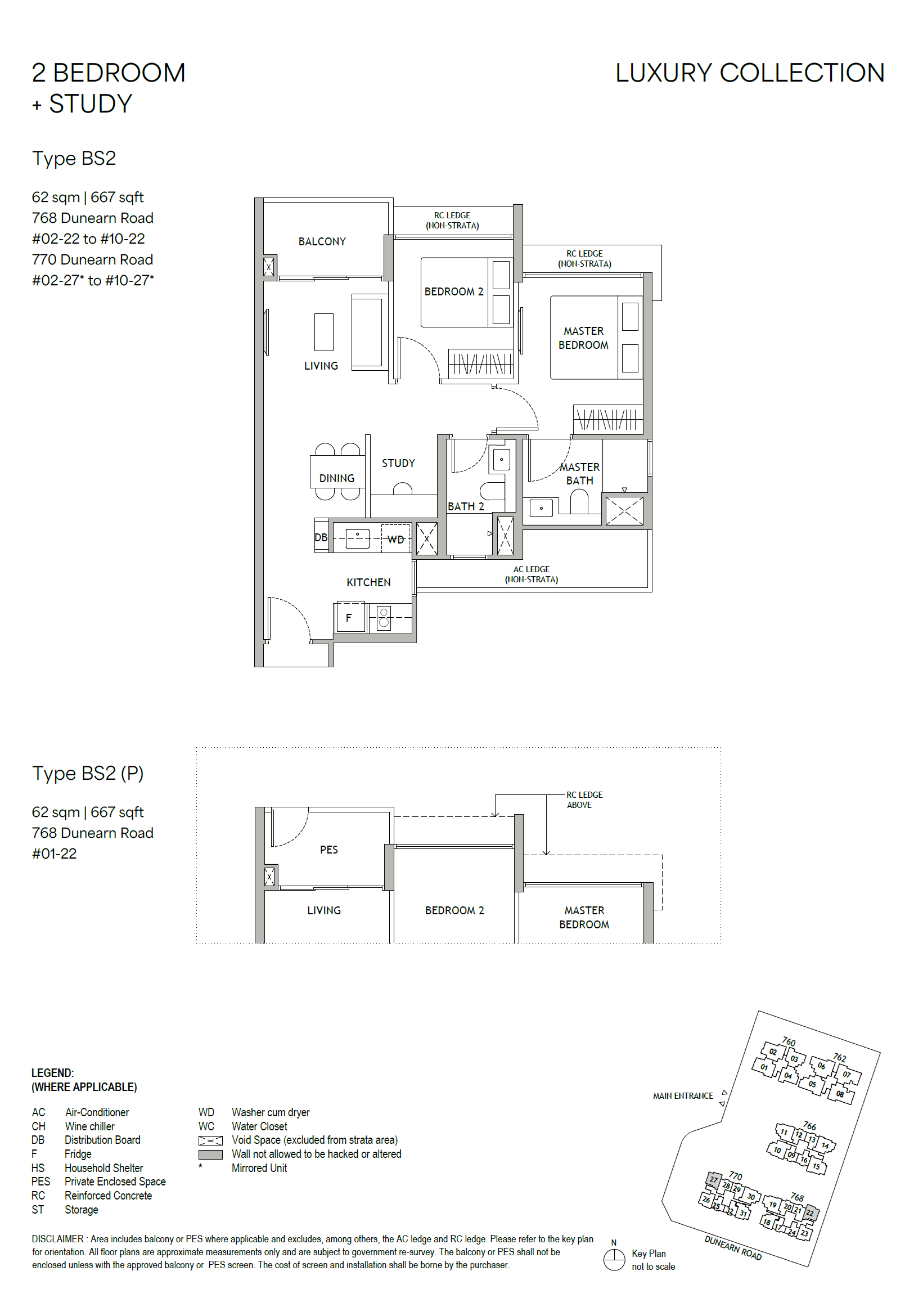 Dunearn House . 2 Bedroom + Study BS2(P)