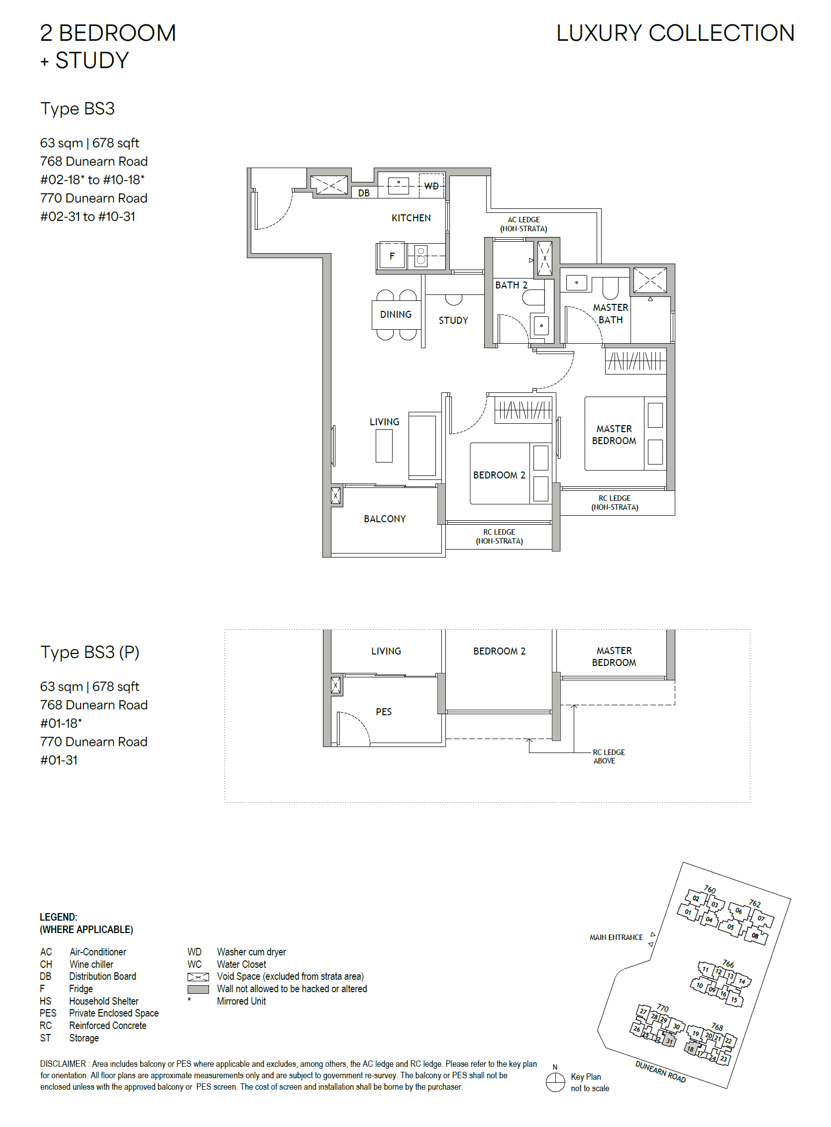 Dunearn House . 2 Bedroom + Study BS3
