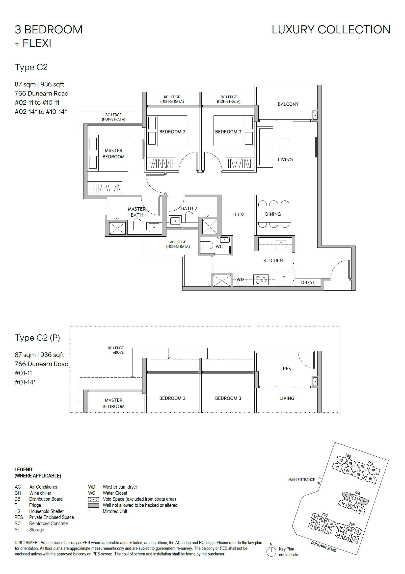 Dunearn House . 3 Bedroom + Flexi C2