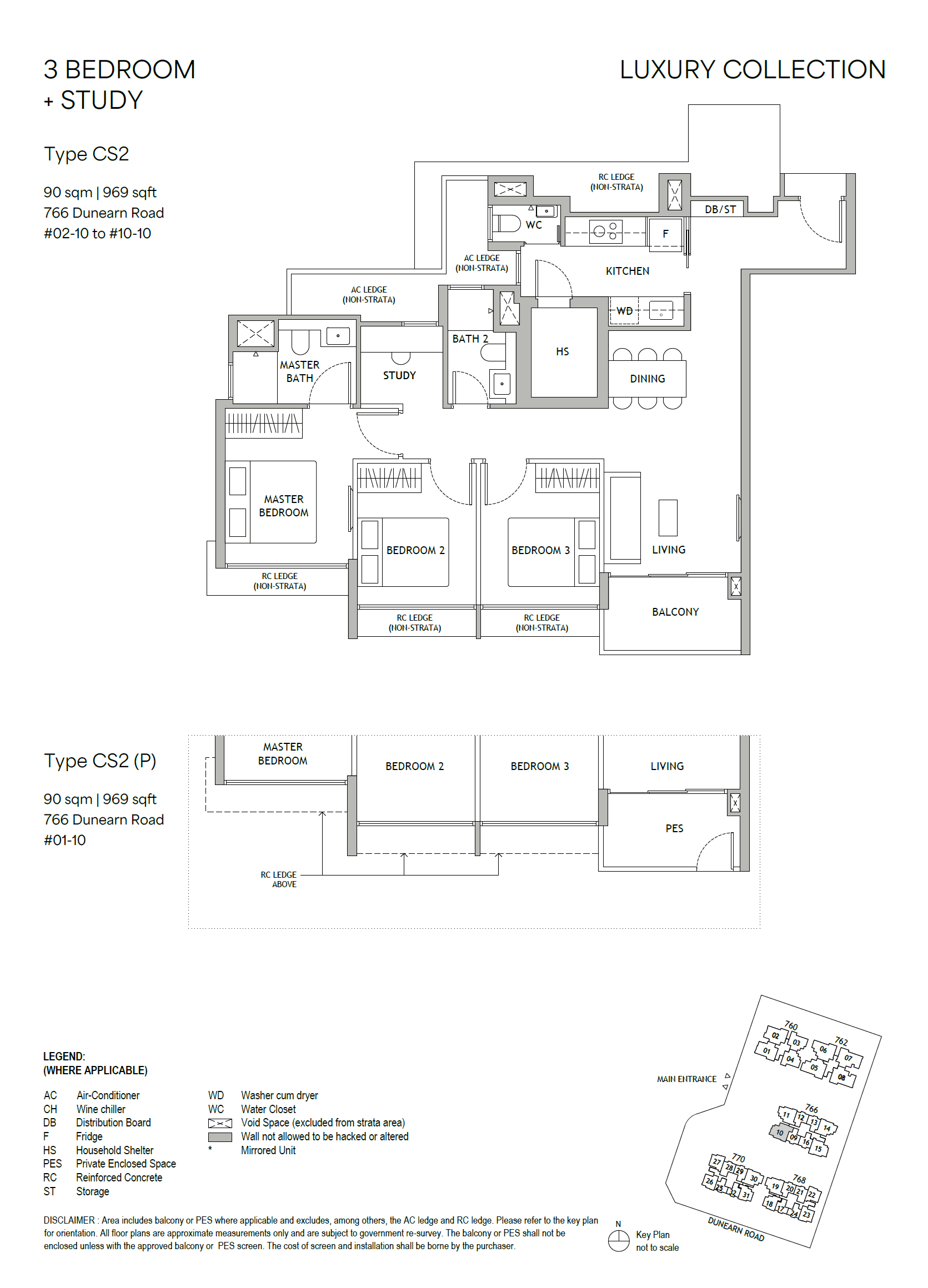 Dunearn House . 3 Bedroom + Study CS2(P)
