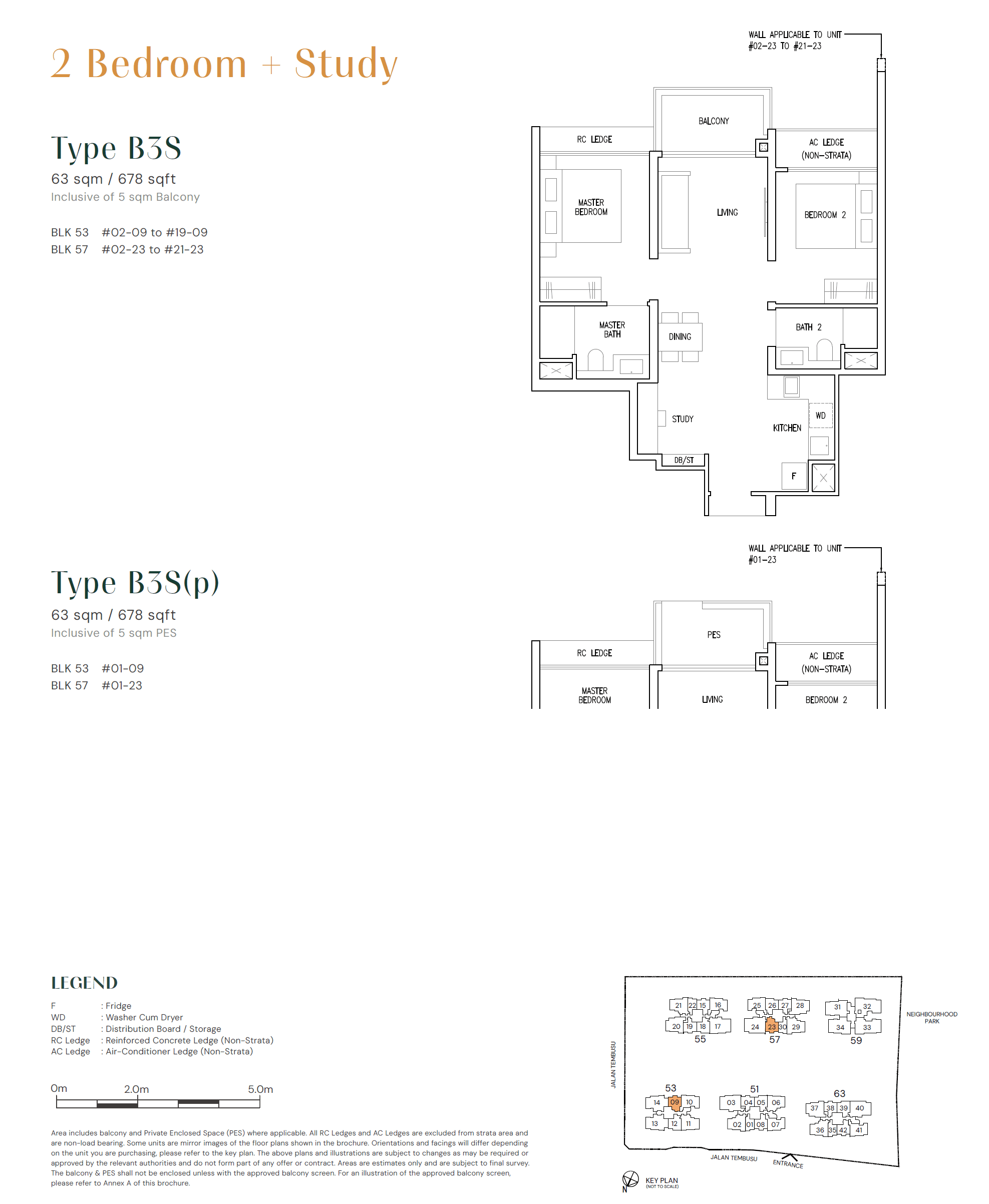 Emerald of Katong 嘉乐轩 2 Bedroom + Study B3S(p)