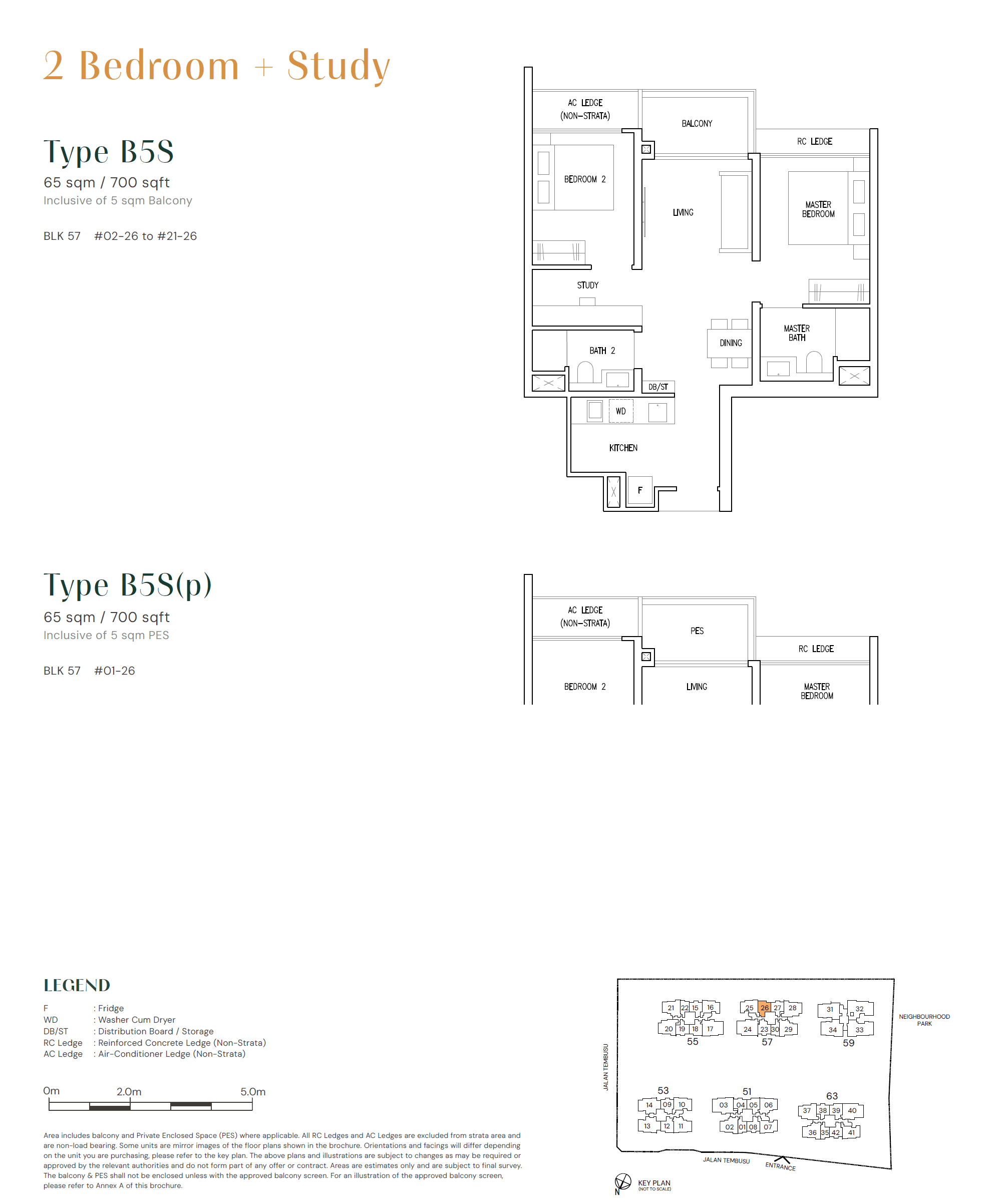 Emerald of Katong 嘉乐轩 2 Bedroom + Study B5S(p)