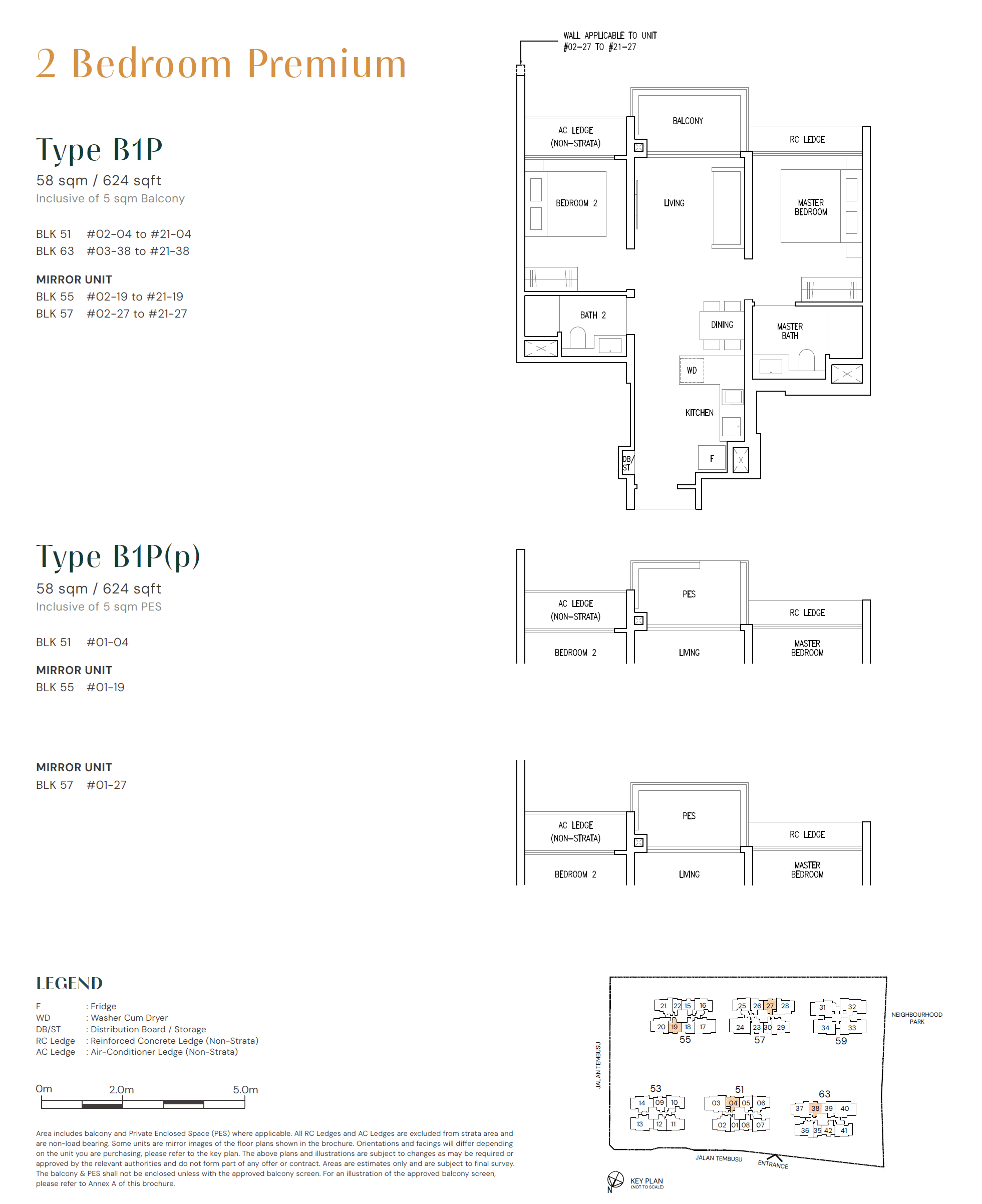 Emerald of Katong 嘉乐轩 2 Bedroom Premium B1P(p)