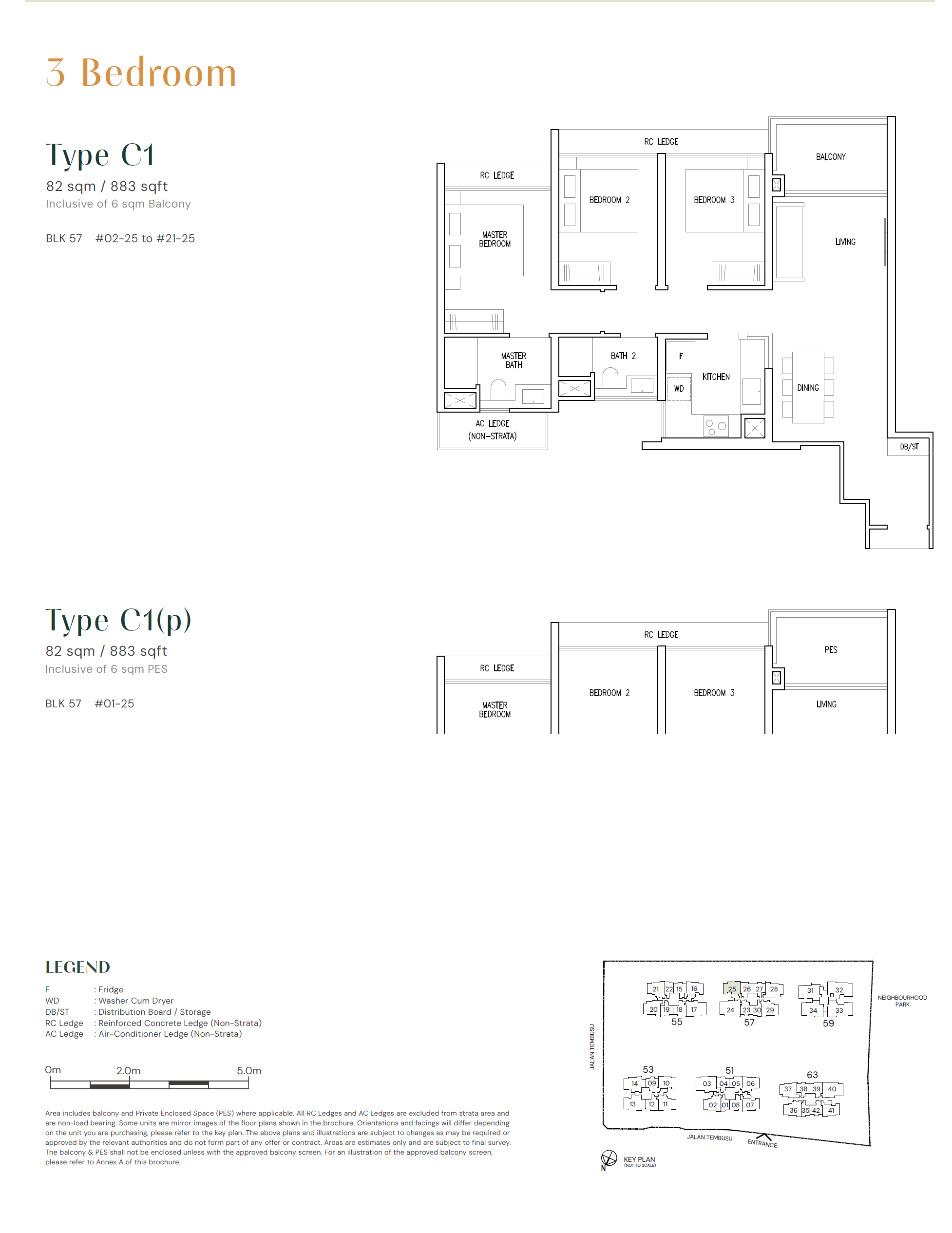 Emerald of Katong 嘉乐轩 3 Bedroom C1(p)