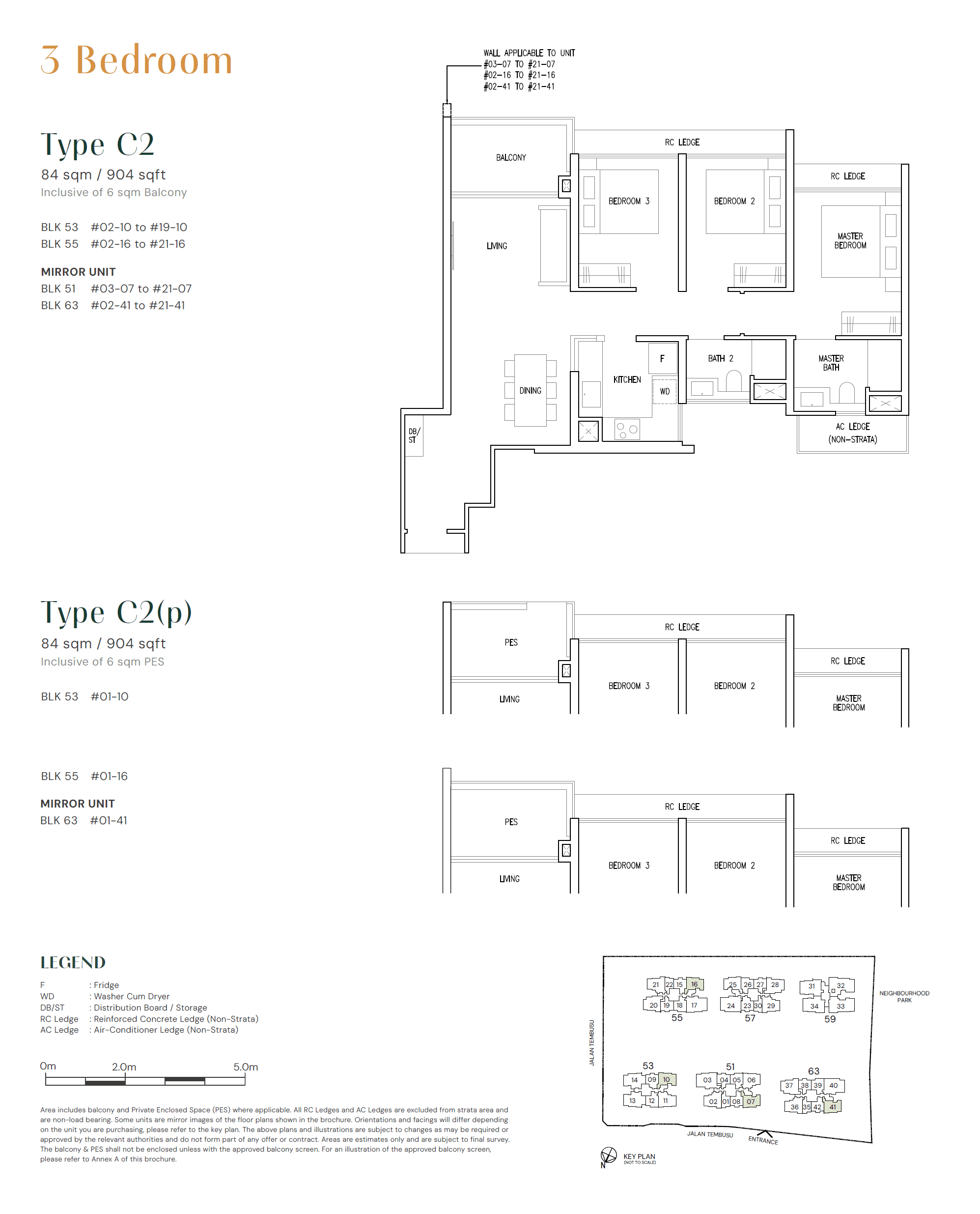 Emerald of Katong 嘉乐轩 3 Bedroom C2(p)