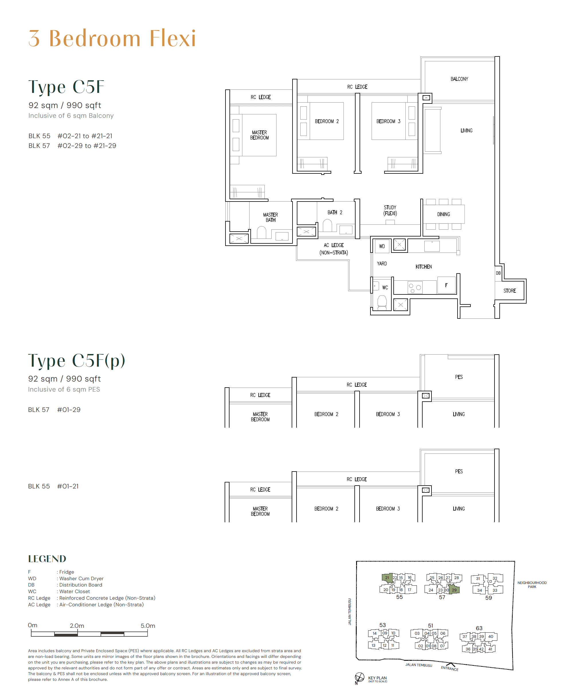 Emerald of Katong 嘉乐轩 3 Bedroom + Flexi C5F(p)