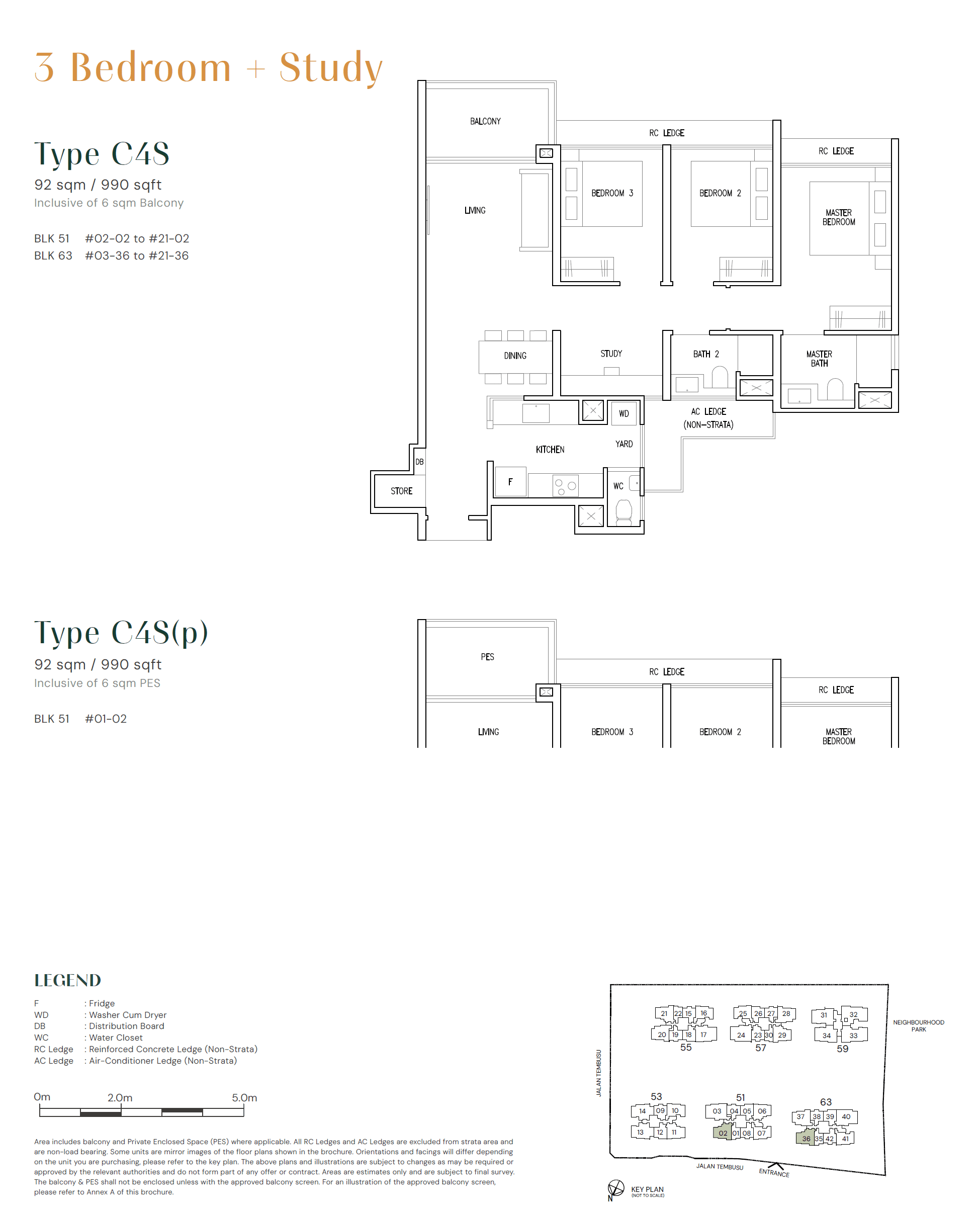 Emerald of Katong 嘉乐轩 3 Bedroom + Study C4S(p)
