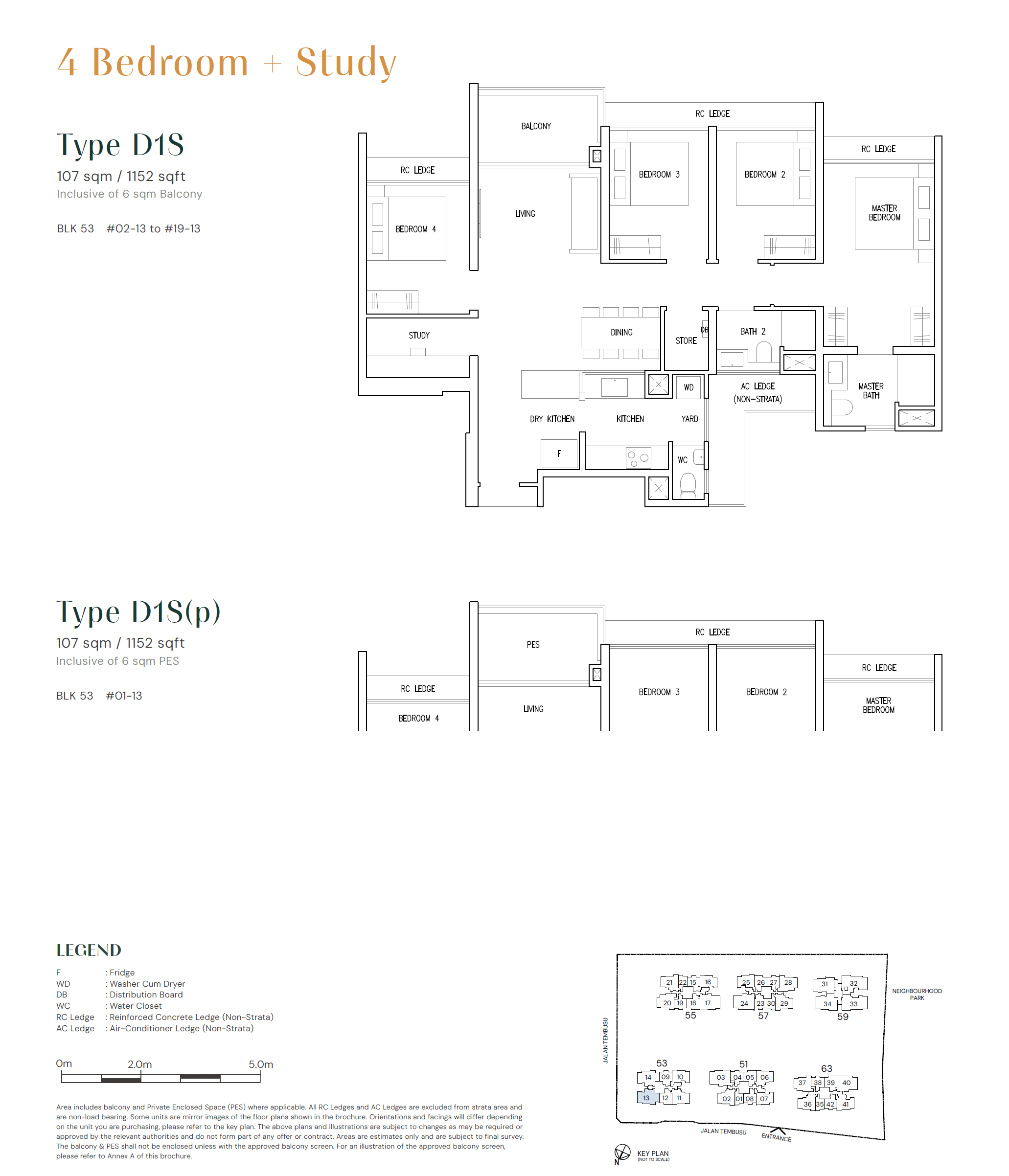 Emerald of Katong 嘉乐轩 4 Bedroom + Study D1S(p)