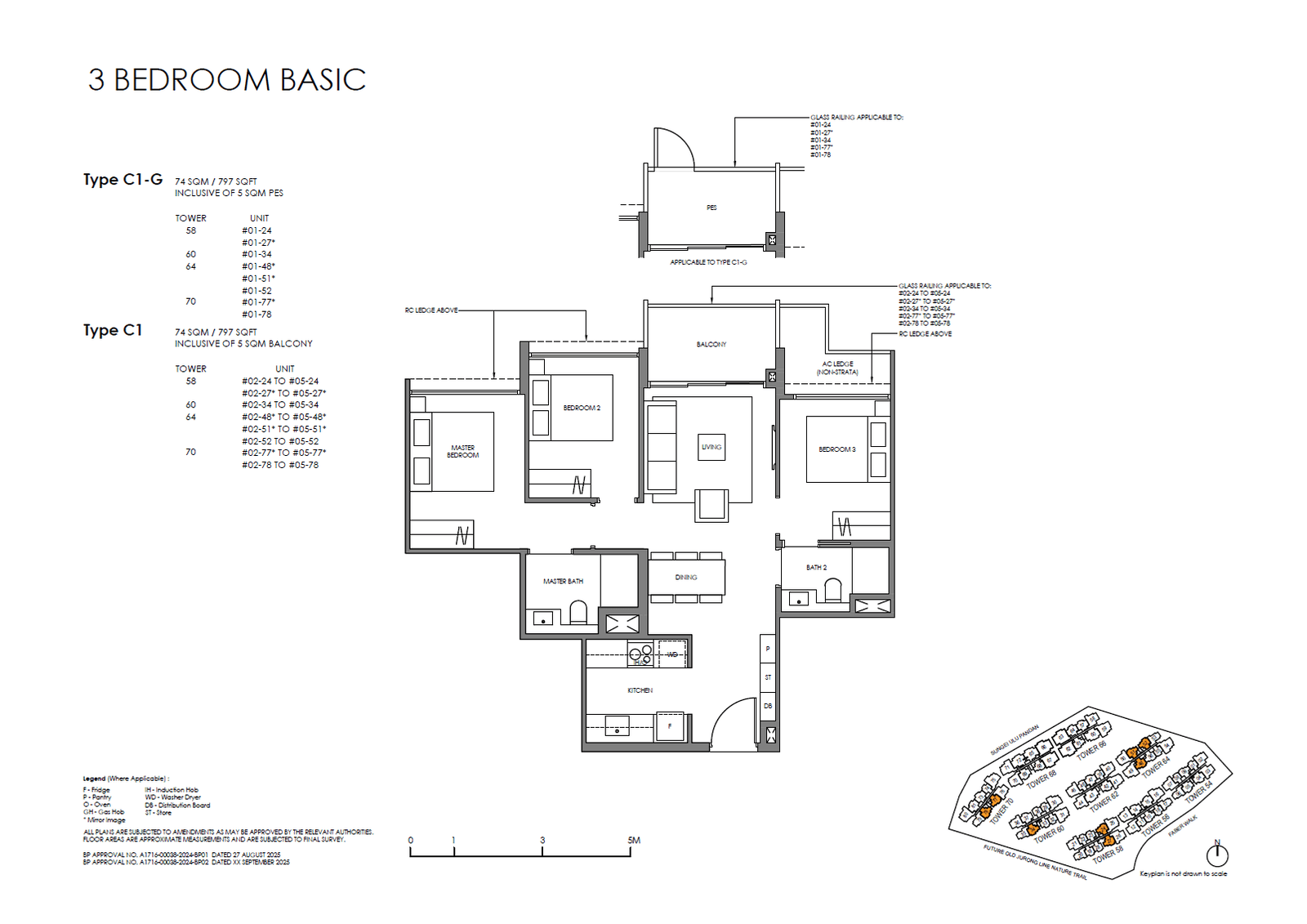 Faber Residence 3 Bedroom (Basic) C1
