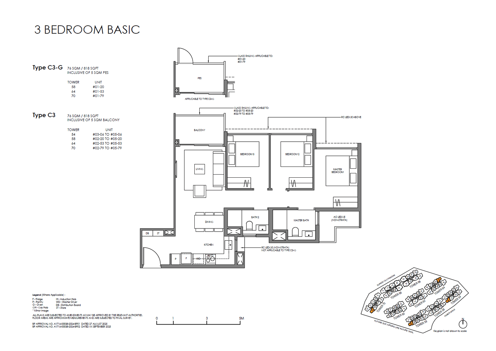 Faber Residence 3 Bedroom (Basic) C3