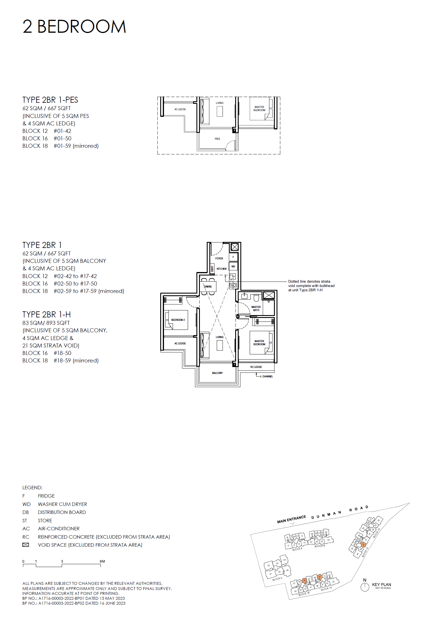 Grand Dunman 名门世家 2 BEDROOM (LUXURY) 2BR 1-PES