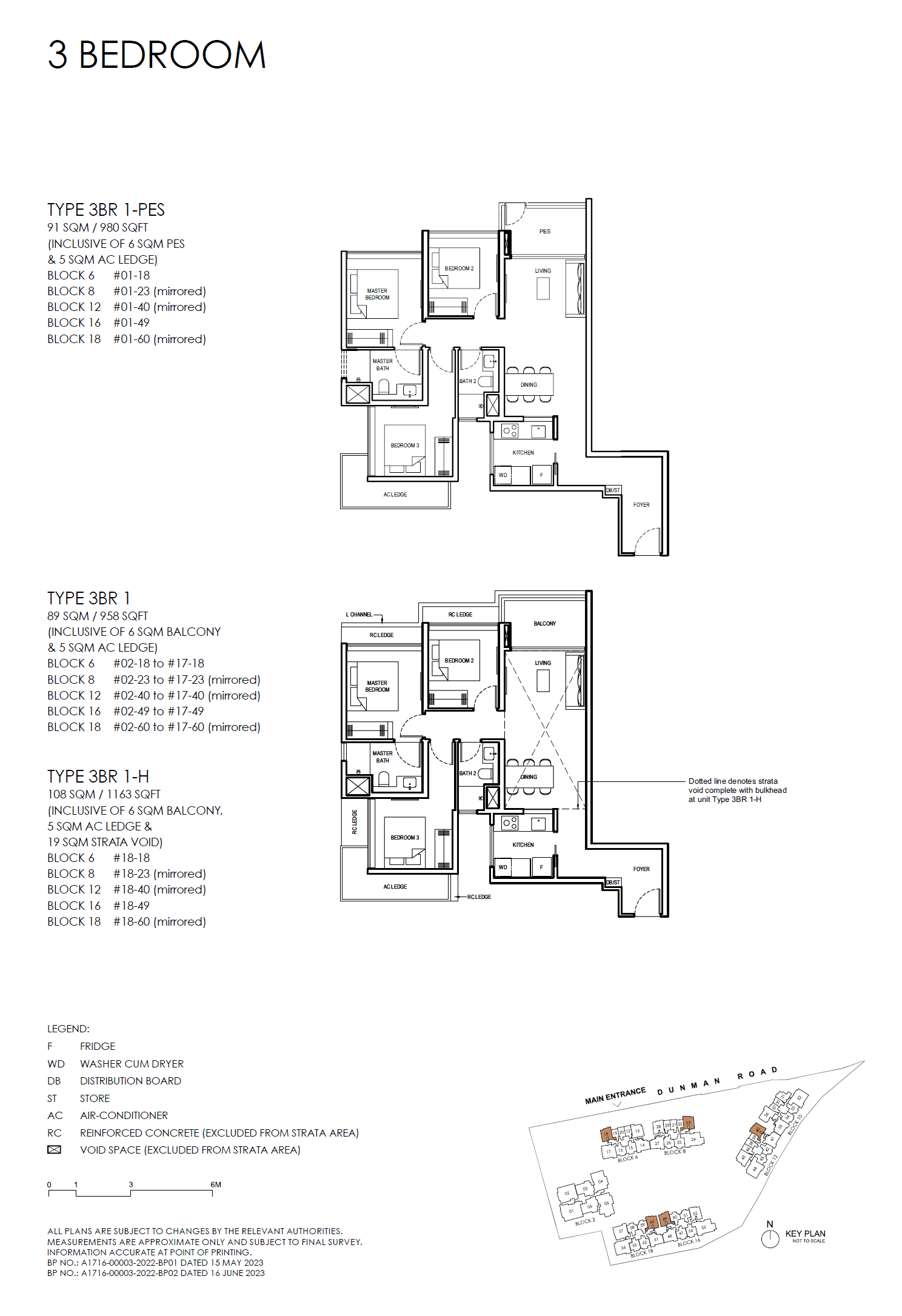 Grand Dunman 名门世家 3 BEDROOM (LUXURY) 3BR 1-PES