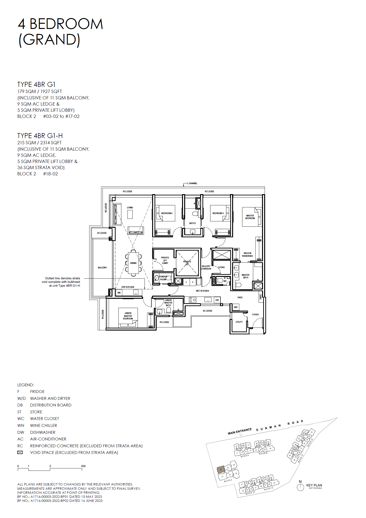 Grand Dunman 名门世家 4 BEDROOM (GRAND) 4BR G1-H