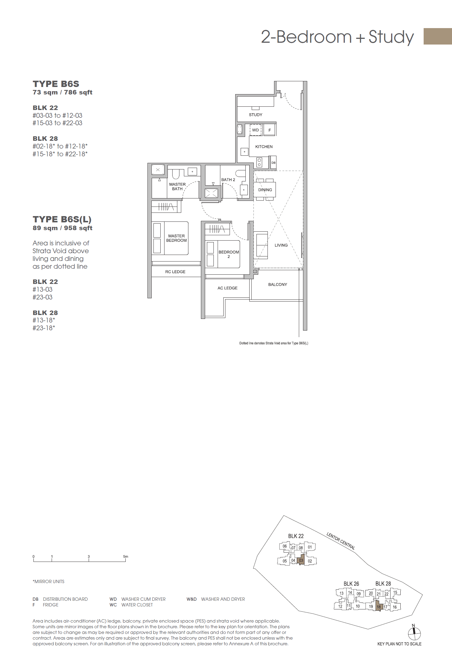 Hillock Green 悦翠轩 2 Bedroom + Study B6S(L)