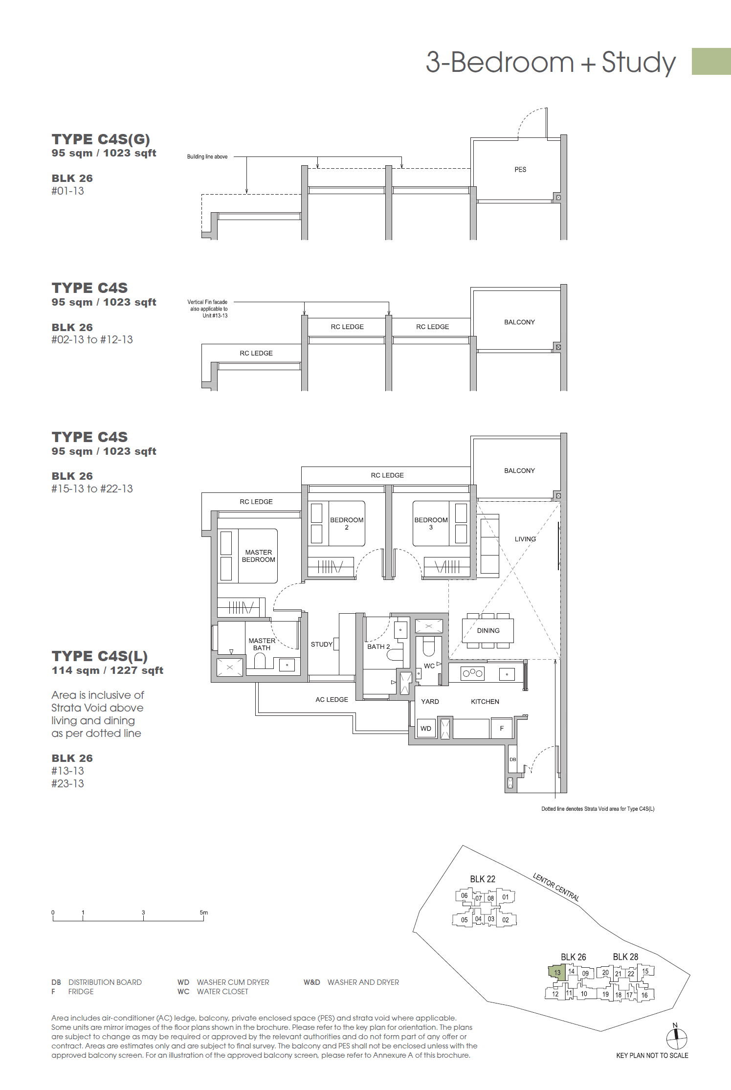 Hillock Green 悦翠轩 3 Bedroom + Study C4S(G)