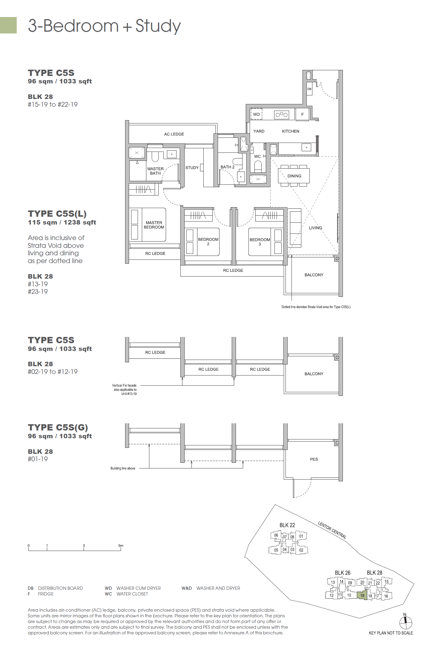 Hillock Green 悦翠轩 3 Bedroom + Study C5S(G)