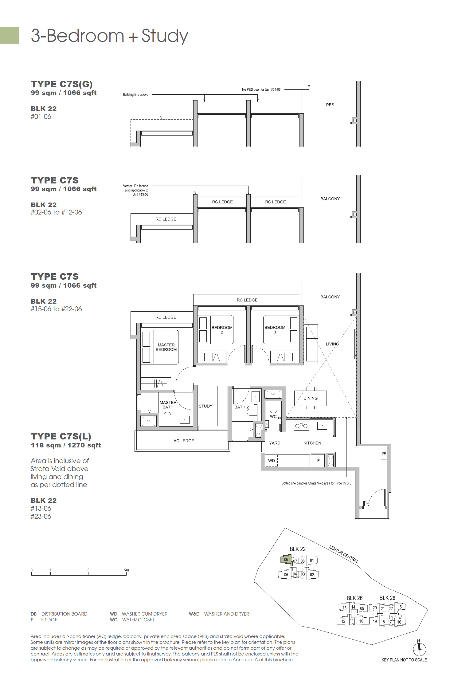 Hillock Green 悦翠轩 3 Bedroom + Study C7S(G)