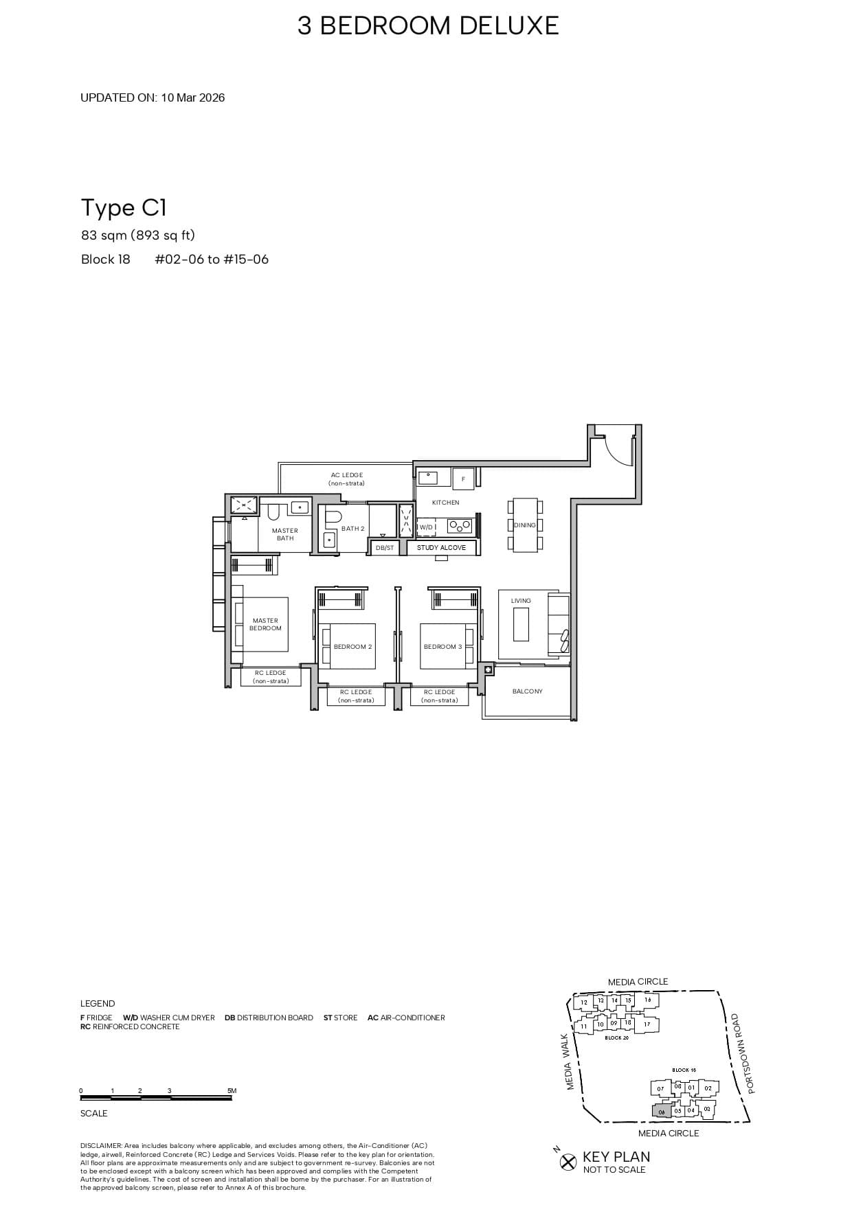 Hudson Place Residences 3 BEDROOM DELUXE C1