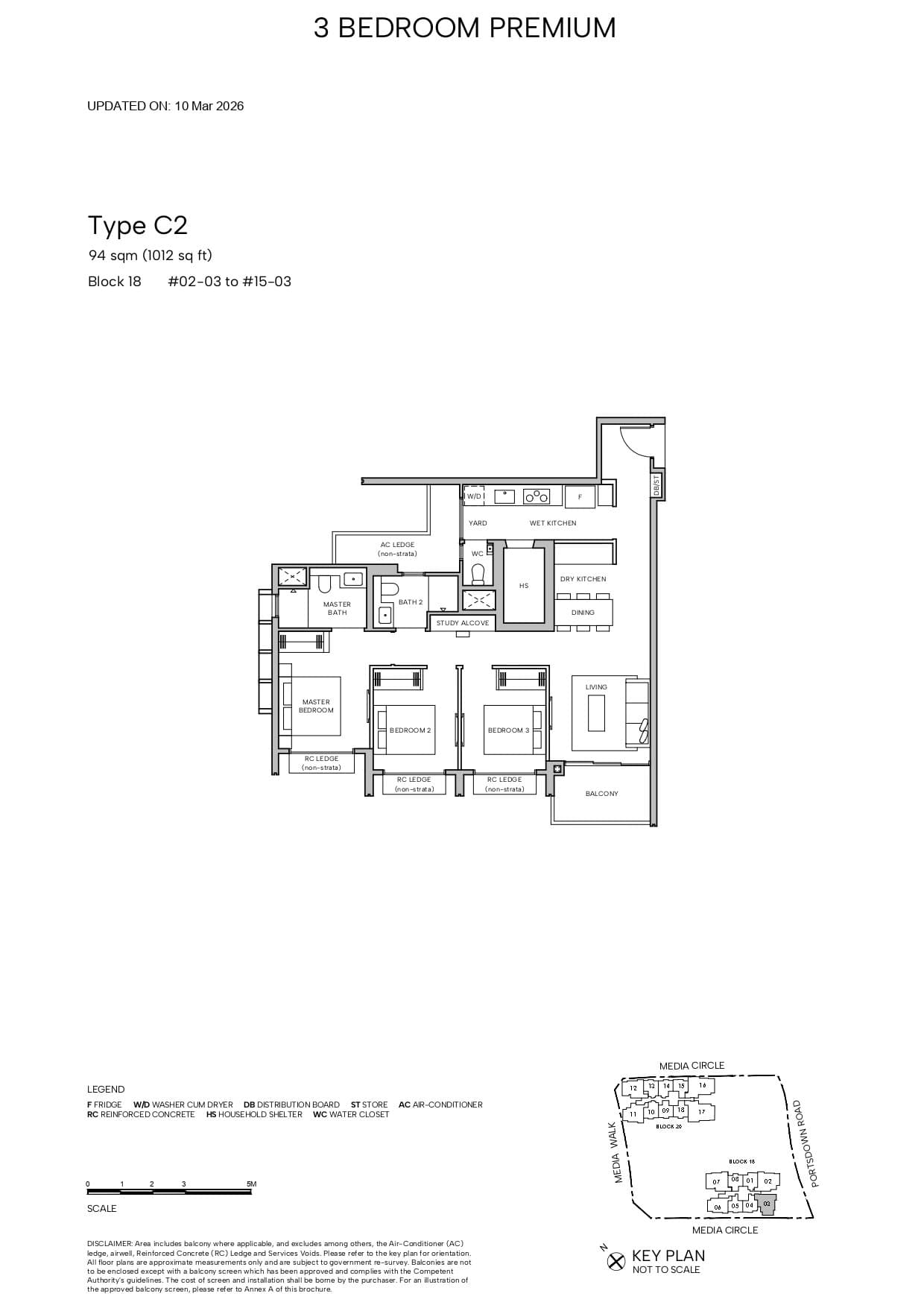 Hudson Place Residences 3 BEDROOM PREMIUM C2