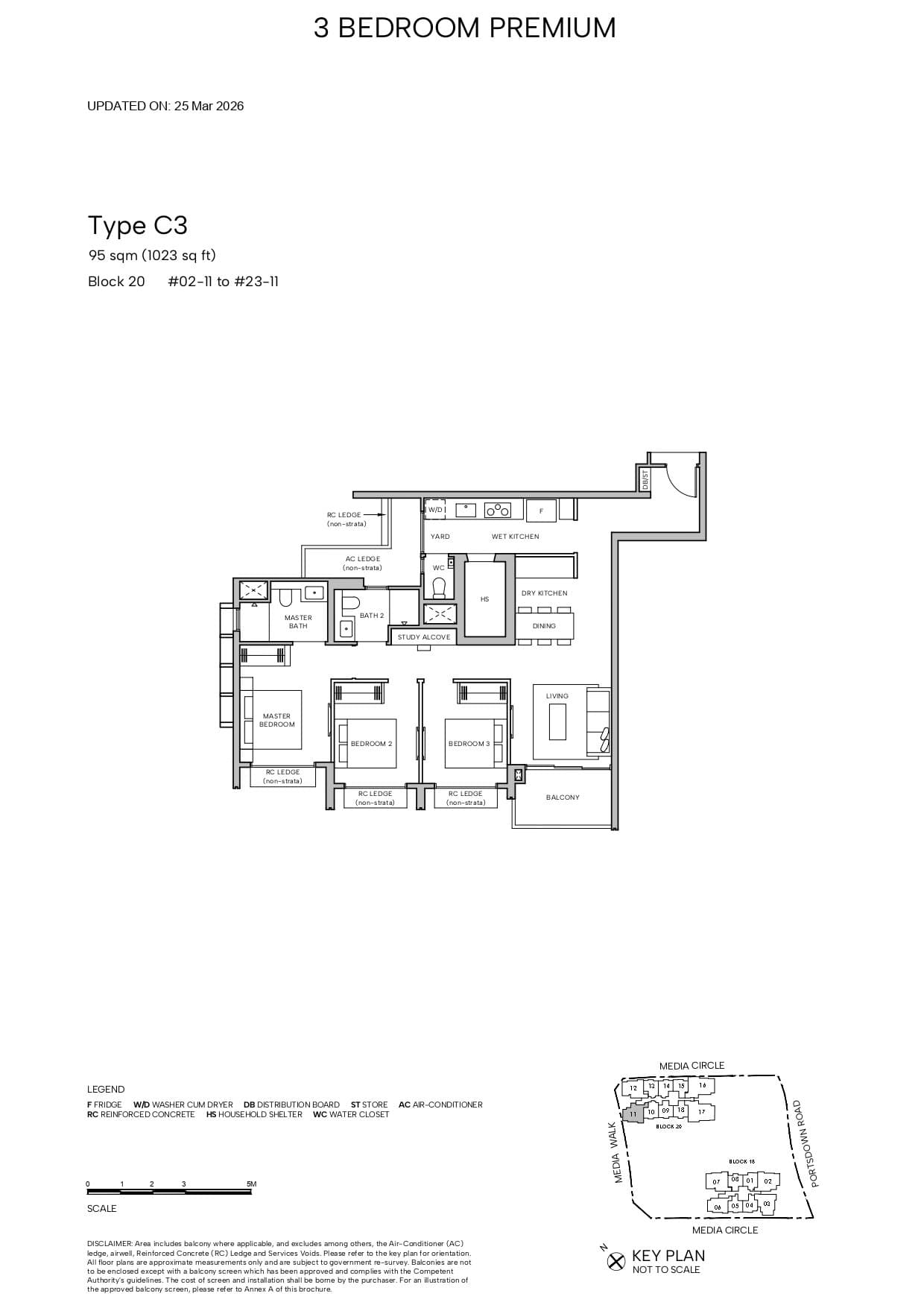 Hudson Place Residences 3 BEDROOM PREMIUM C3