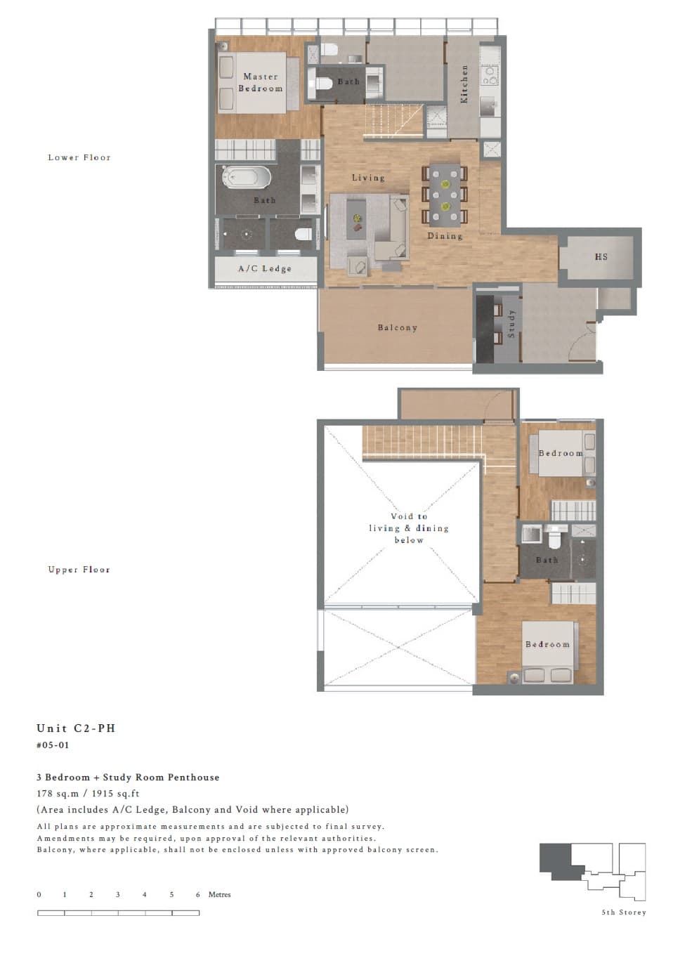 IKIGAI 3 Bedroom + Study Penthouse C2-PH