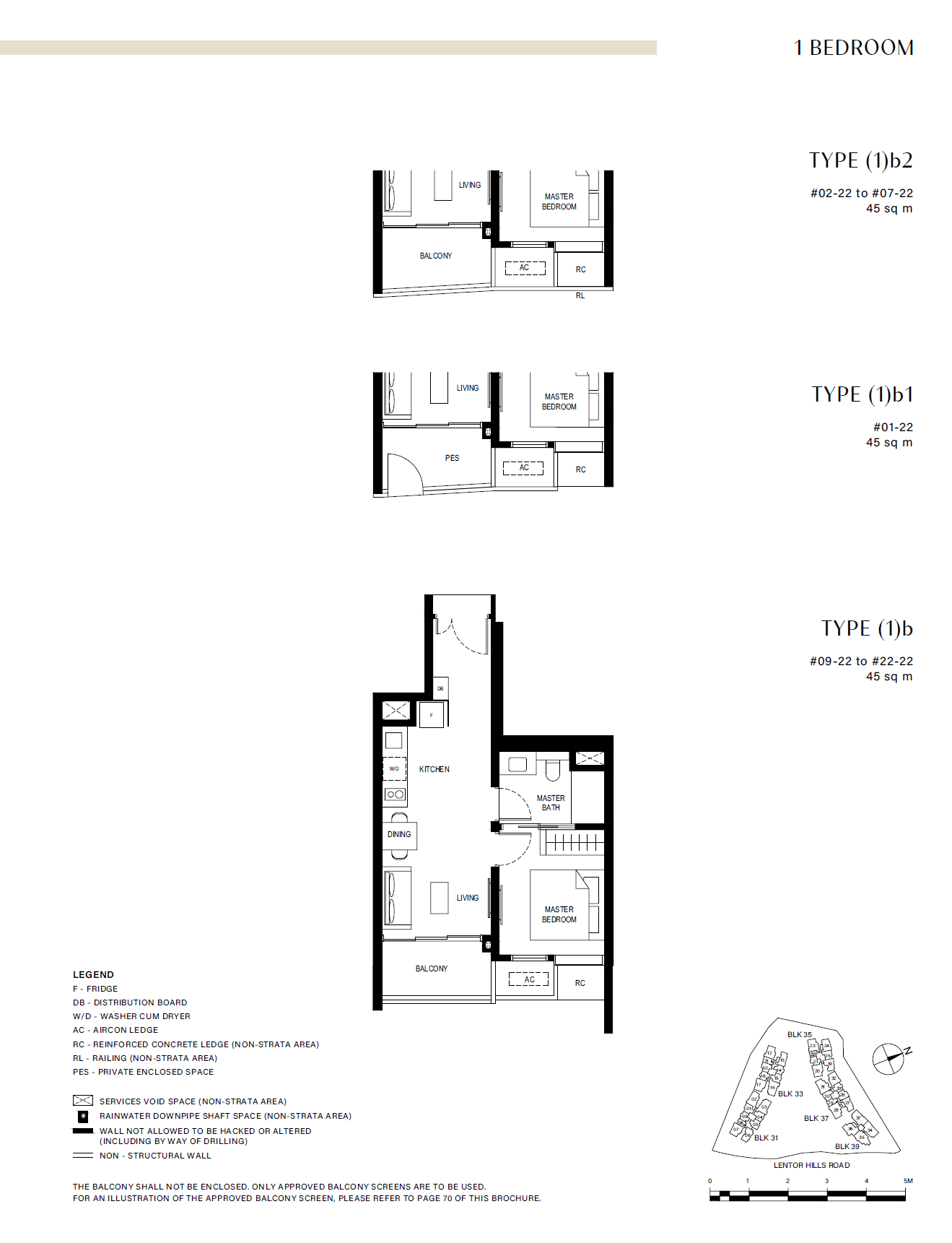Lentor Hills Residences 1 Bedroom (1)b1