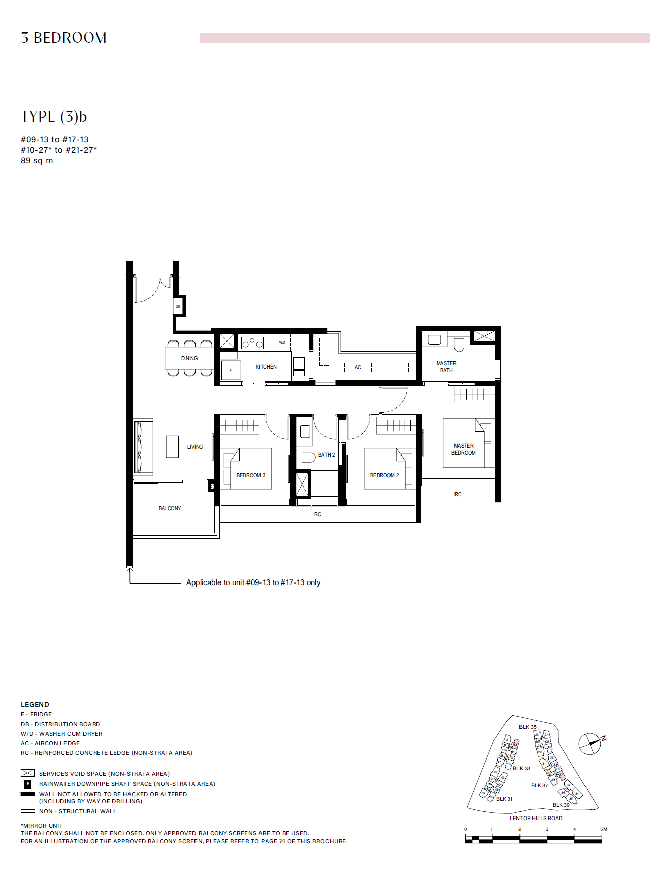 Lentor Hills Residences 3 Bedroom (3)b