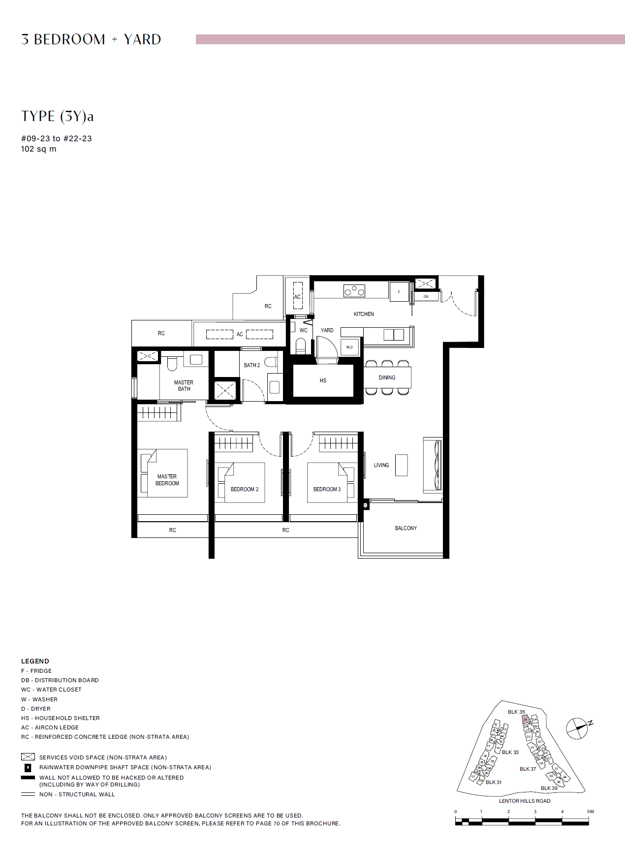 Lentor Hills Residences 3 Bedroom + Yard (3Y)a
