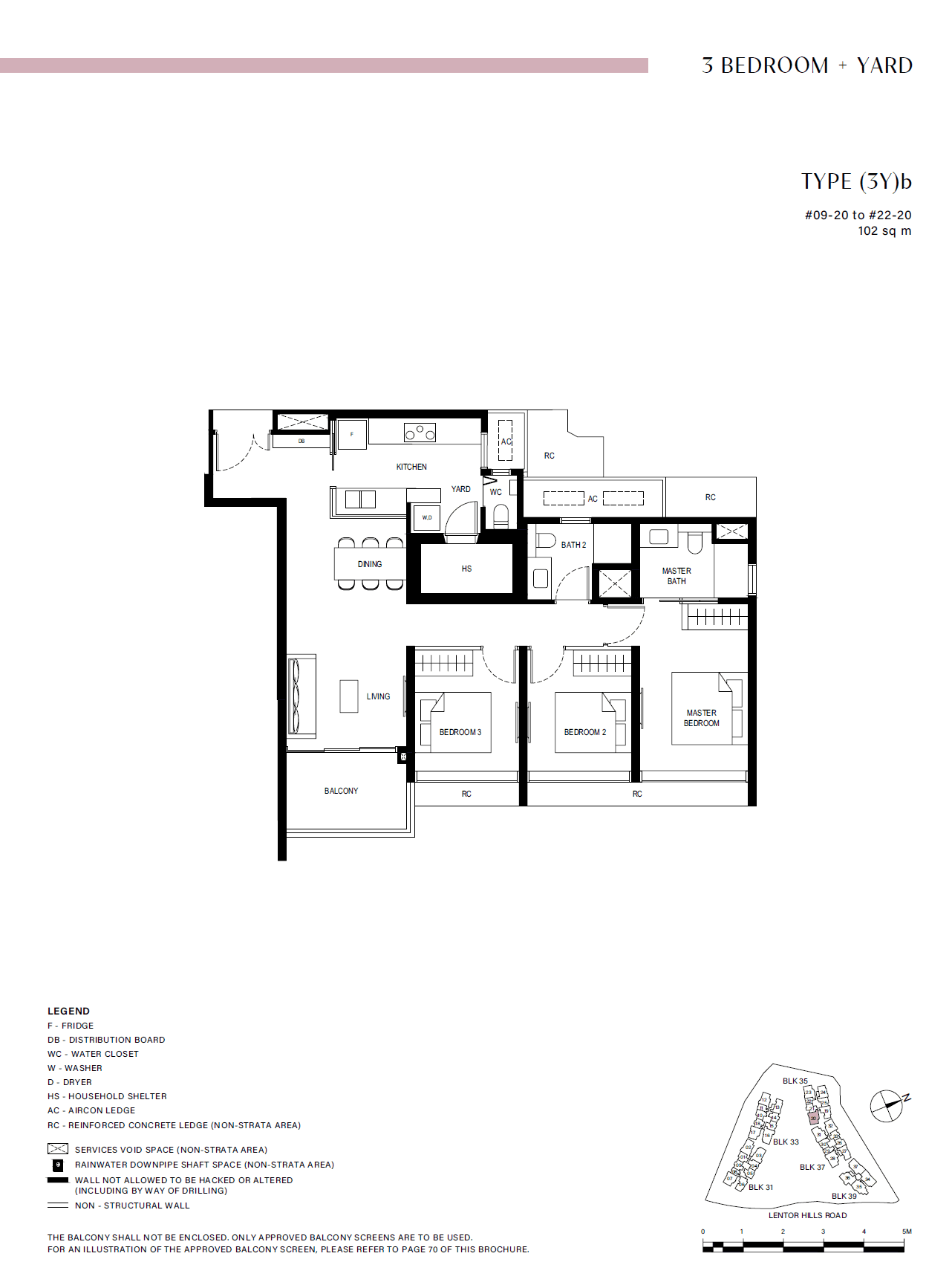 Lentor Hills Residences 3 Bedroom + Yard (3Y)b