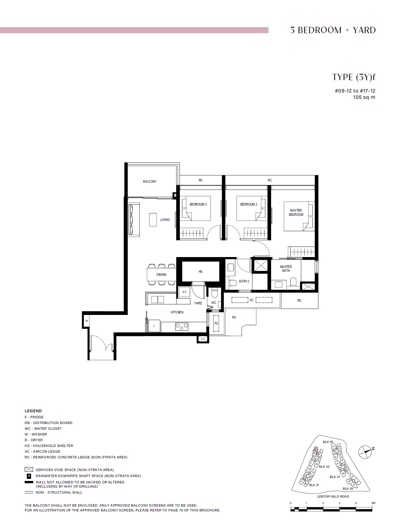 Lentor Hills Residences 3 Bedroom + Yard (3Y)f