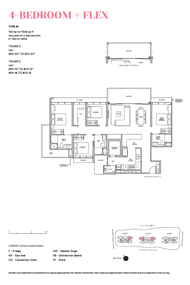 Lentor Modern 曲水伦庭 4 Bedroom + Flex D1