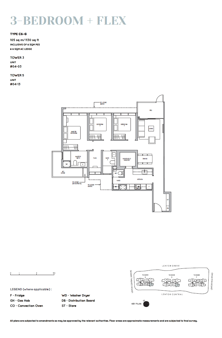 Lentor Modern 3 Bedroom + Flex C6-G